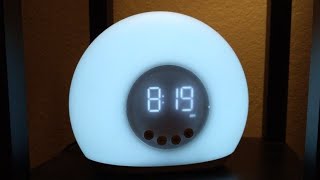 ⏰🌒🎉TestingCapelloMoonglow ClockWhiteModel CA45Single Alarm [upl. by Rowley]