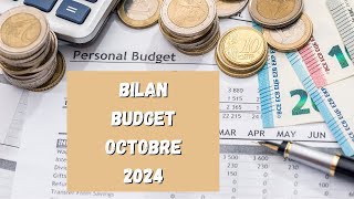 Mon budget doctobre 2024 revenus et dépenses détaillés [upl. by Olette]