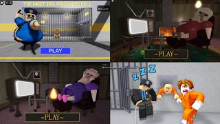 Joy Speed Runs in Scary roblox Obby Games from Barry Beetlejuice Dungeon Epic Prison Grumpy [upl. by Bellamy]