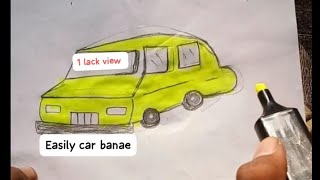 how to draw car drawings for pencil easi [upl. by Wendin]