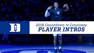 2018 Countdown To Craziness Player Intros [upl. by Sproul764]