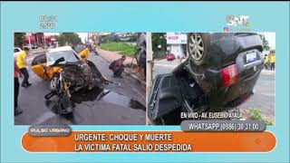 Choque y muerte sobre la avda E Ayala [upl. by Emelin992]