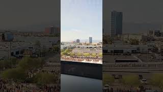 Las Vegas Raiders Allegiant Stadium view of the Las Vegas Strip Raiders allegiantstadium nfl [upl. by Hcirteid562]