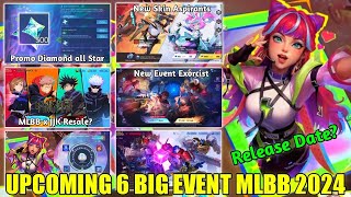 UPCOMING 6 BIG EVENT MLBB 2024 EVENT PROMO DIAMOND ALL STAR MLBB X JUJUTSU KAISEN EXORCIST SKIN [upl. by Starbuck]