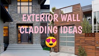 EXTERIOR WALL CLADDING IDEAS 😍 [upl. by Zandt]