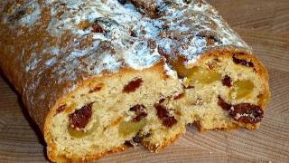 Christstollen Weihnachtsstollen selber machen einfach Kochen Stollen Weihnachten BackRezept 12 [upl. by Kathe]