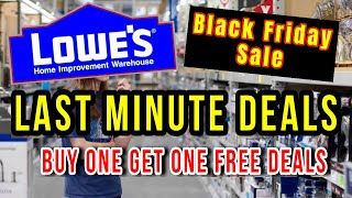 Lowes Black Friday Sale 2023  Buy One Get One Free Tool Deals [upl. by Shirleen]