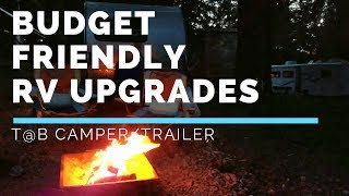 Budget Friendly RV  Camper Upgrades in our TB Trailer  Fireside Traveler  Mara and David [upl. by Niledam]