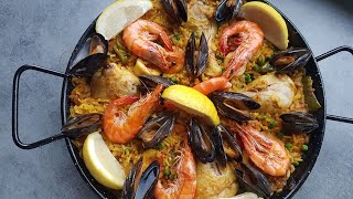 Paëlla aux fruits de mer et au poulet  recette facile à réaliser  HD [upl. by Gurango631]