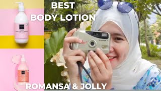 REVIEW BODY LOTION SCARLETT WHITENING  Romansa amp Jolly aroma yang super lembut [upl. by Theona]