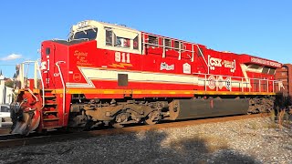 Ex LampN SD402 amp quotSpirit of Our First Respondersquot 911 on CSX Freight Train [upl. by Yetnom]