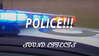 Police emergency siren and pull over warning signal  sound effect [upl. by Alliuqat135]