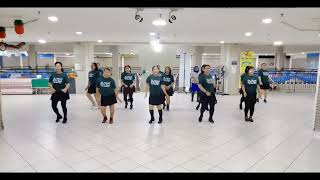 Hey Lola Remix Line Dance  Demo By DSisters amp Friends LDG Ira Barie [upl. by Arraic]