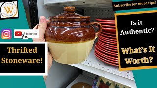 This Week in Thrifting  Real Stoneware vs Replicas [upl. by Erme]