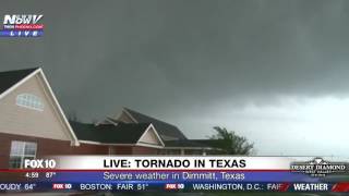 WATCH MASSIVE Tornado Caught On Camera In Dimmitt Texas FNN [upl. by Yumuk]