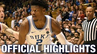 Cam Reddish Official Highlights  Duke Forward [upl. by Kain]