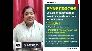 Figure of speech Synecdoche Learn with AR synecdoche figureofspeech english [upl. by Walt]