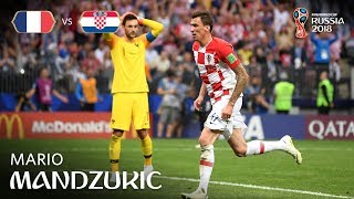 Mario MANDZUKIC Goal – France v Croatia  2018 FIFA World Cup™ FINAL [upl. by Eagle571]