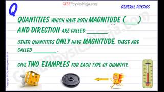 Vectors and Scalars Physics Tutorial [upl. by Suraved]