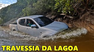 RAM V8 HILUX S10 RANGER V6 TR4 FRONTIER TRITON ATRAVESSARAM A LAGOA [upl. by Akoek]