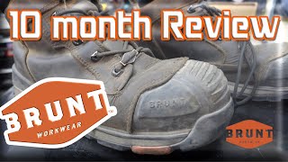 10 Month Work boot Review BRUNT WORKWEAR [upl. by Goat513]