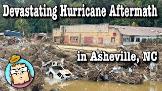 Aftermath of Hurricane Helene in Asheville NC  Inside Biltmore Village  Absolutely Devastating [upl. by Chavez]