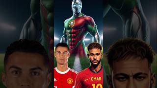 Guess the superhero Footballer jersey for ronaldo and mbappe and messi goat shorts football [upl. by Ilac]