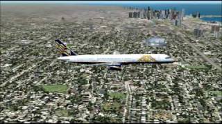 FS9  ATA 757 KMDWKBOS [upl. by Kimmi]