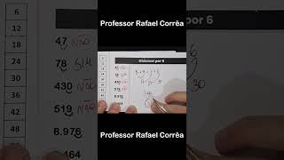 CRITÉRIOS E REGRAS DE DIVISIBILIDADE POR 6 divisibilidade MatemáticaBásica ensinofundamental [upl. by Virgel]