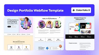 Design Portfolio Website Template  Colorfolio X  BRIX Templates [upl. by Dar]