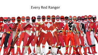 Every Red Power Ranger MMPR  Dino Fury [upl. by Clint]