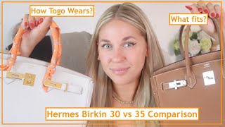 Hermes Birkin 30 vs 35 Comparison [upl. by Beryle]