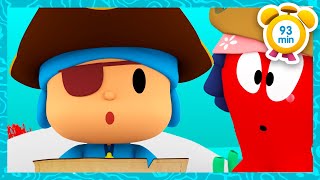 ☠️ POCOYO ENGLISH  Ahoy Pirates Pirates to the Boarding 93 min Full Episodes VIDEOS amp CARTOONS [upl. by Akihsat]