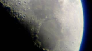 Meade ETX70 Moon Filmed through 8mm Baader Hyperion [upl. by Cordle916]