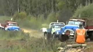 TRUCK RACING IN RUSSIA  OLD SCHOOL GAZ 53 amp ZIL 130 [upl. by Ursuline]