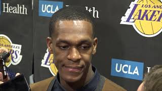 Rajon Rondo Reacts To GameWinning Shot After Lakers Beat Celtics [upl. by Saidel131]