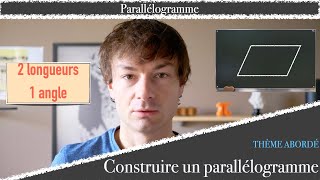 Construire un parallélogramme  Méthode 1 [upl. by Norreg]