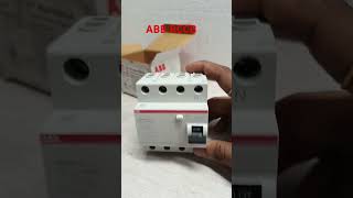 abb rccb FP 63A100 MA Residual Current Circuit Breaker shorts unboxing [upl. by Nolur]