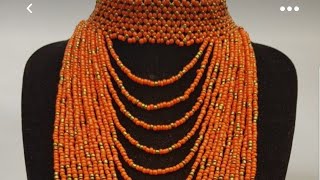 Diy beaded necklace beading zulunecklace beads beaded chocker howto [upl. by Brown]