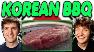 Americans React to The BEST Korean BBQ to try in Korea Korean Englishman Reaction [upl. by Aloeda564]