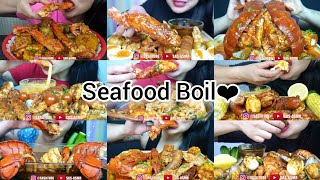 Part 1ASMR Seafood BoilSAS ASMRCompilation Mukbang Video [upl. by Nie]