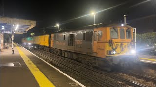 GBRf 73’s Test Train at Parkstone 211024 [upl. by Cerelly]