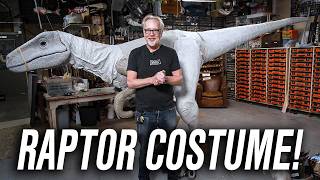 Adam Savages Four Year Build LifeSize Velociraptor Costume [upl. by Izzy874]