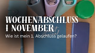 1 Wochenabschluss November I Einnahmen Ausgaben amp Spartöpfe [upl. by Inattirb]