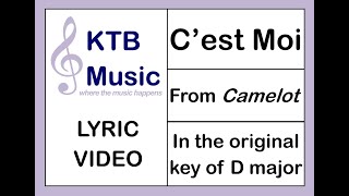 Cest Moi CamelotLyric Video Robert Goulet Original Cast [upl. by Stephi]