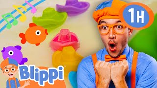 Colorful Toy Boat Song  More Blippi Vehicles  Educational Songs For Kids [upl. by Auhoj]