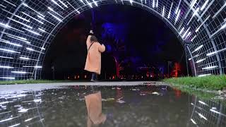 Spectacular festive light show twinkles at Londons Kew Gardens [upl. by Llatsyrc]