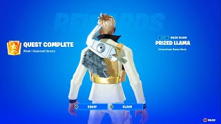 How to Unlock The Prized Llama Back Bling in Fortnite Common to Mythic [upl. by Ehc94]