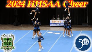 2024 HHSAA Cheer Comp  Moanalua High School 4K [upl. by Eynenihc895]