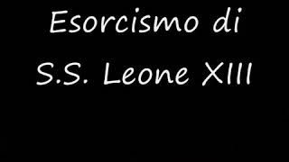 Exorcism Prayer of Leo XIII Latin for private use Warning This is powerful prayer [upl. by Eisej]